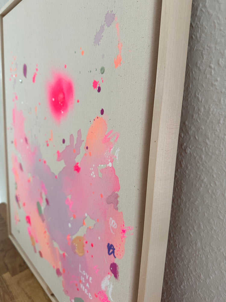 LOVE IS A VERB | 50x60