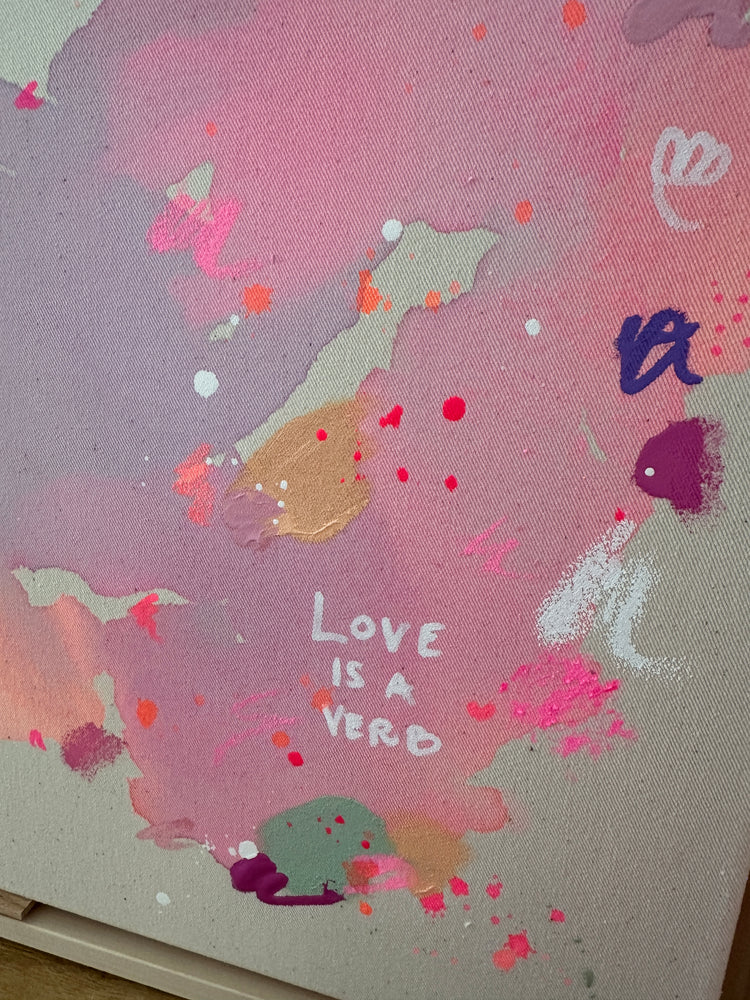 LOVE IS A VERB | 50x60