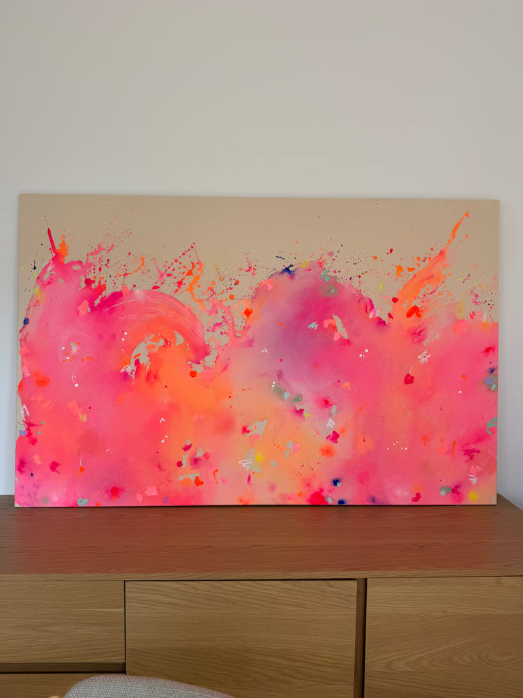 HAPPY Pink Pop | 140x90cm
