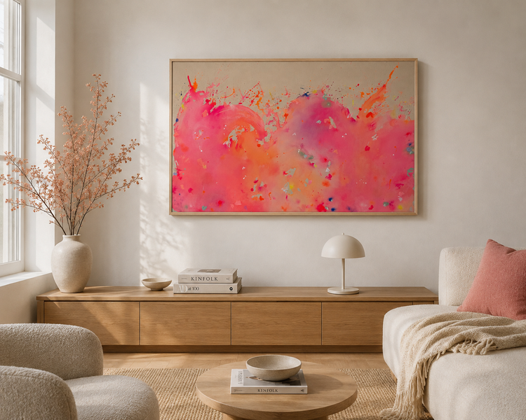 HAPPY Pink Pop | 140x90cm
