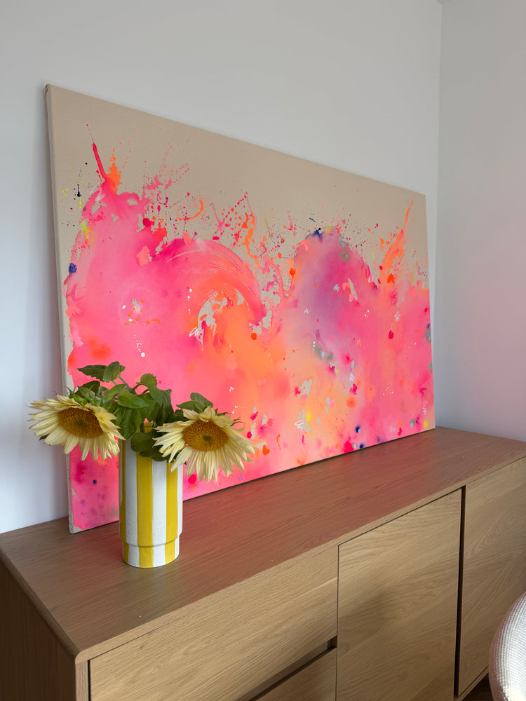 HAPPY Pink Pop | 140x90cm