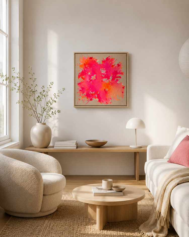 HAPPY PEACHY PINK 01/26 | 60x60cm