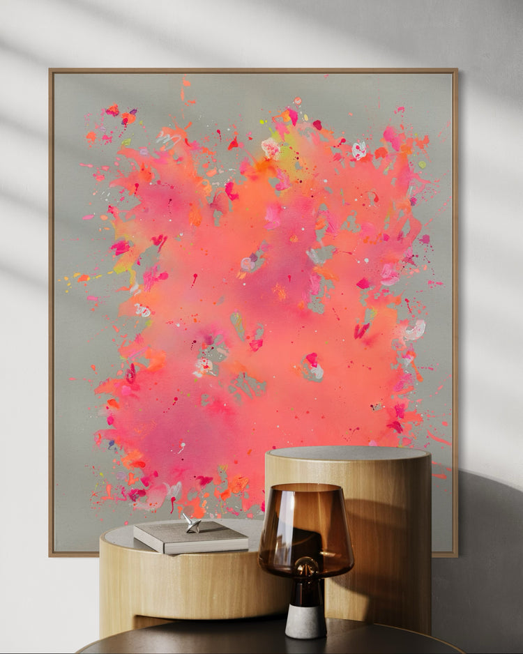 HAPPY PEACHY PINK | 100x120